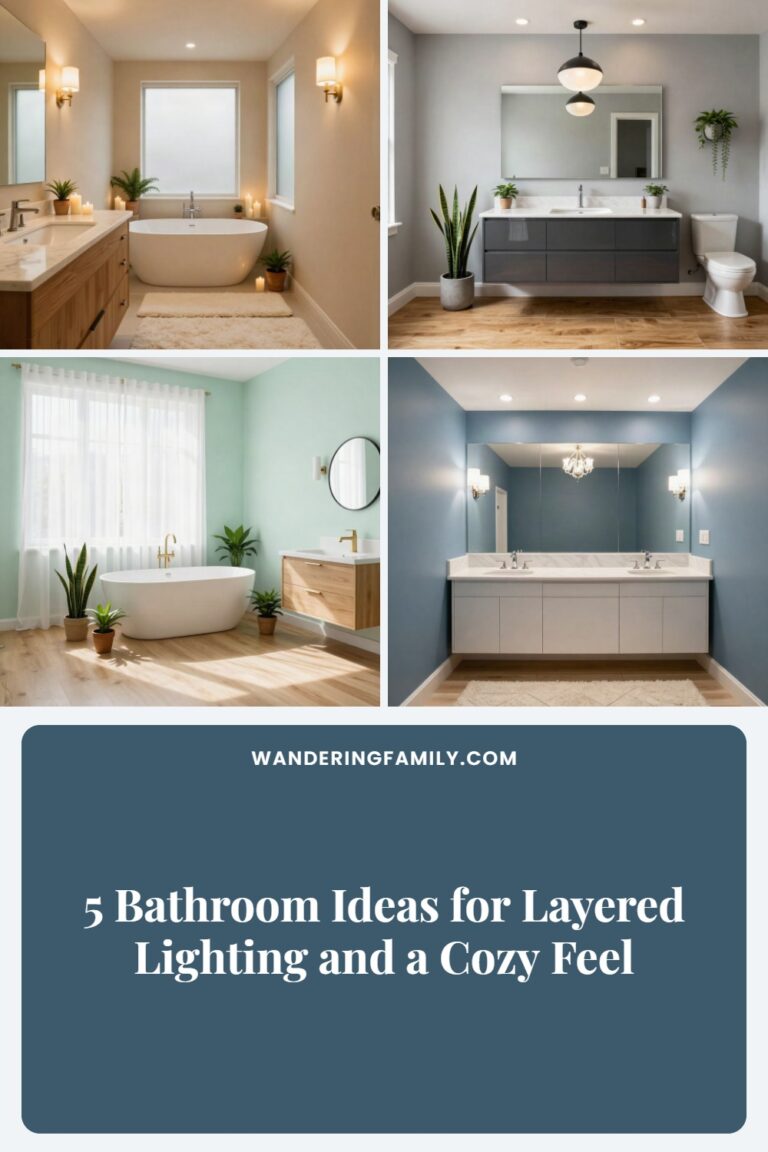 5 Bathroom Ideas for Layered Lighting and a Cozy Feel