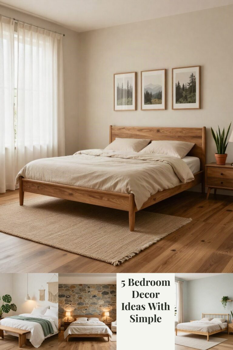 5 Bedroom Decor Ideas With Simple Natural Materials