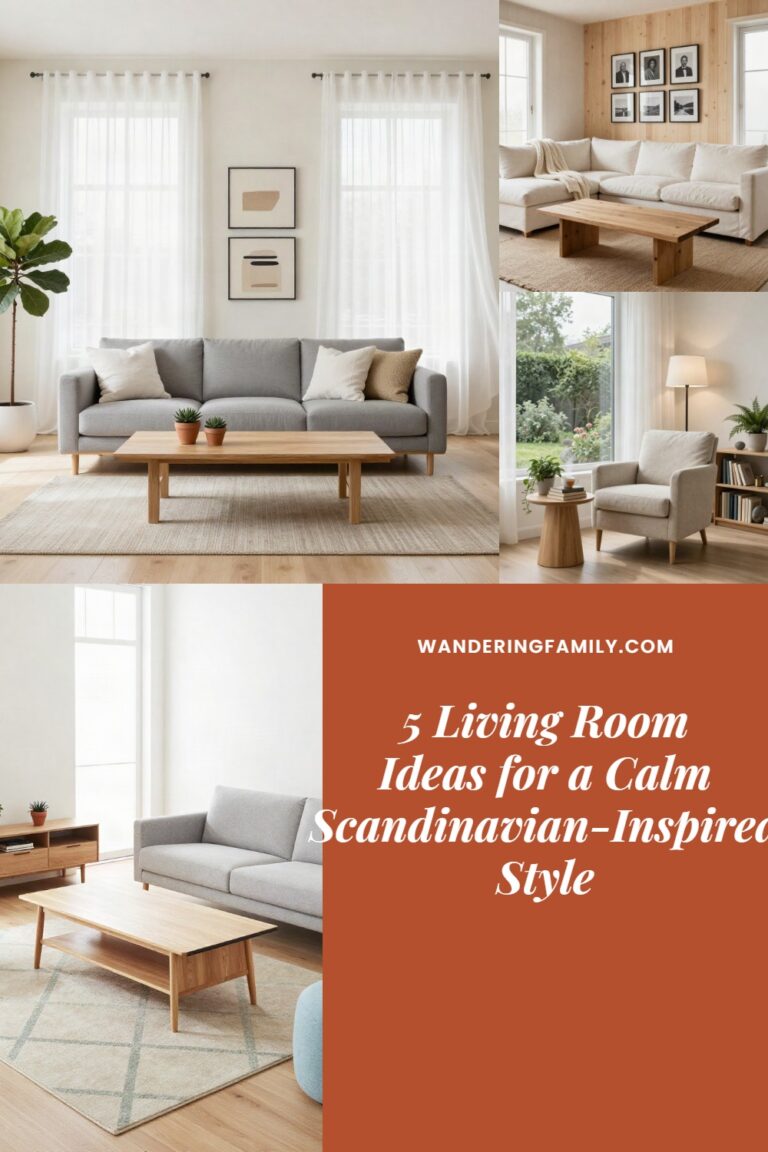 5 Living Room Ideas for a Calm Scandinavian-Inspired Style