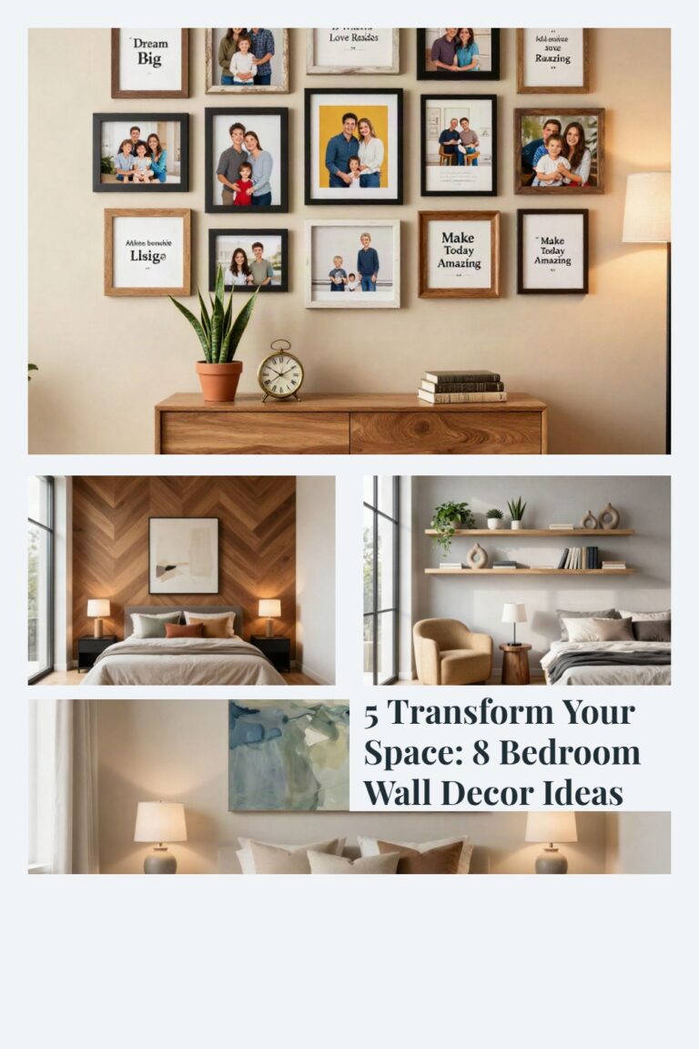 5 Transform Your Space: 8 Bedroom Wall Decor Ideas to Elevate an Empty Wall