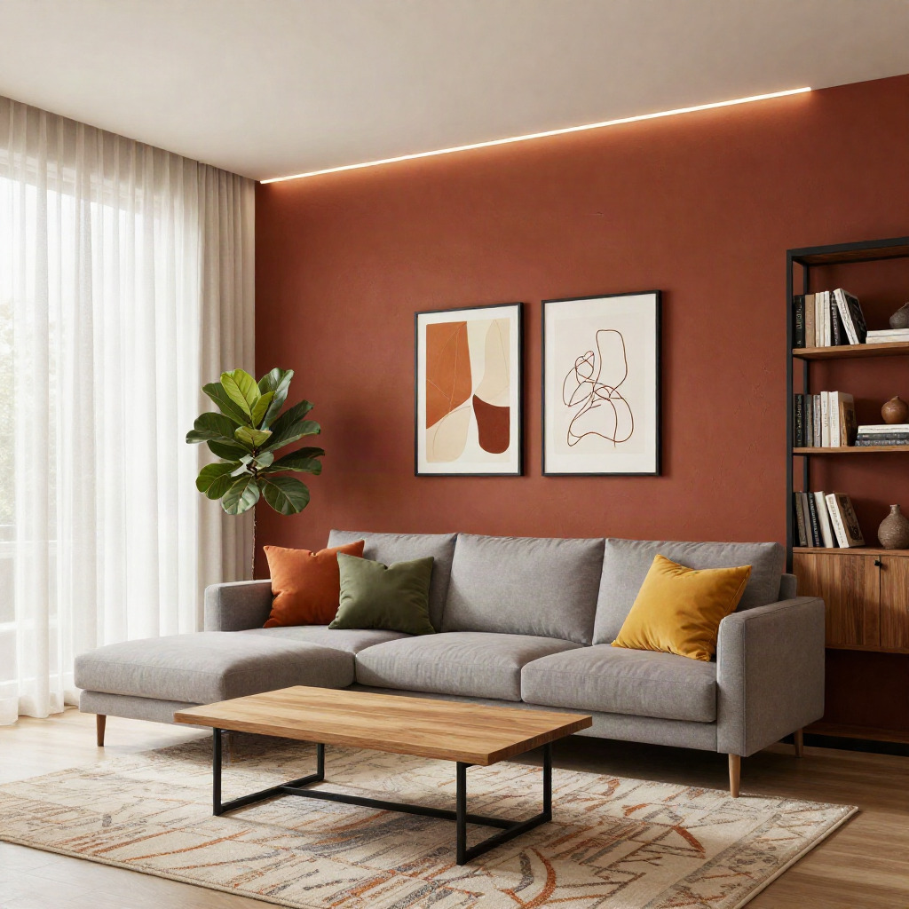Accent Walls with Warm Lighting — Modern Living Room Decor Ideas With Warm Lighting