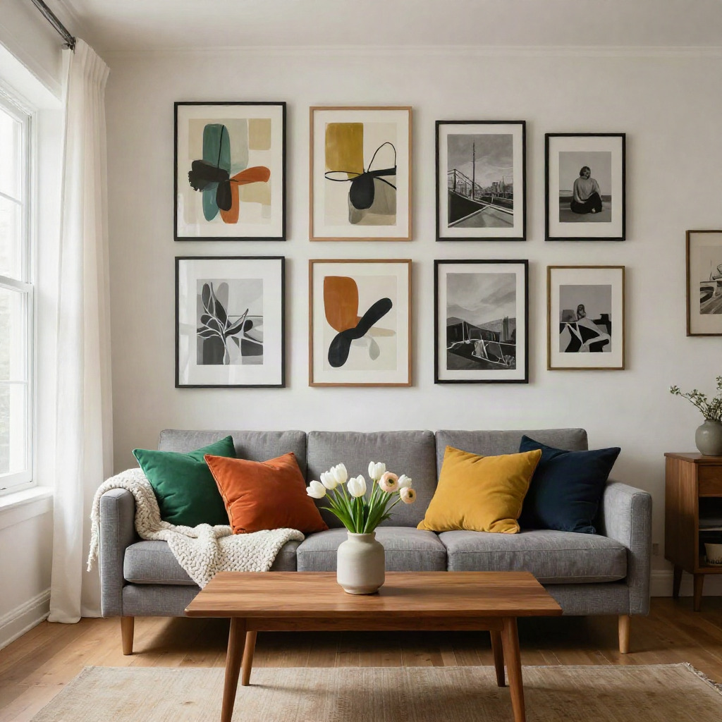Artful Wall Decor for a Personal Touch — Cozy Living Room Ideas for a More Relaxed Space
