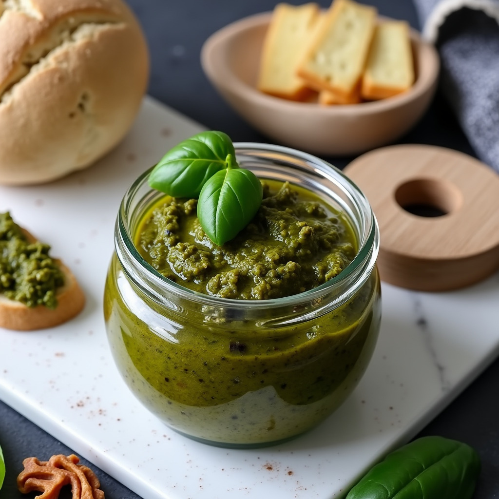 Basilikum Pesto mit Walnüssen