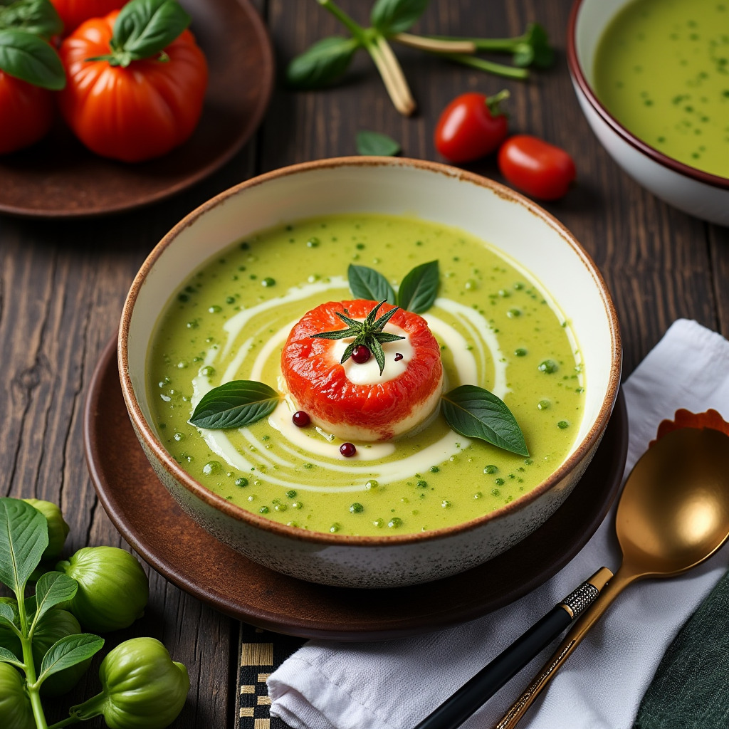 Basilikum Suppe