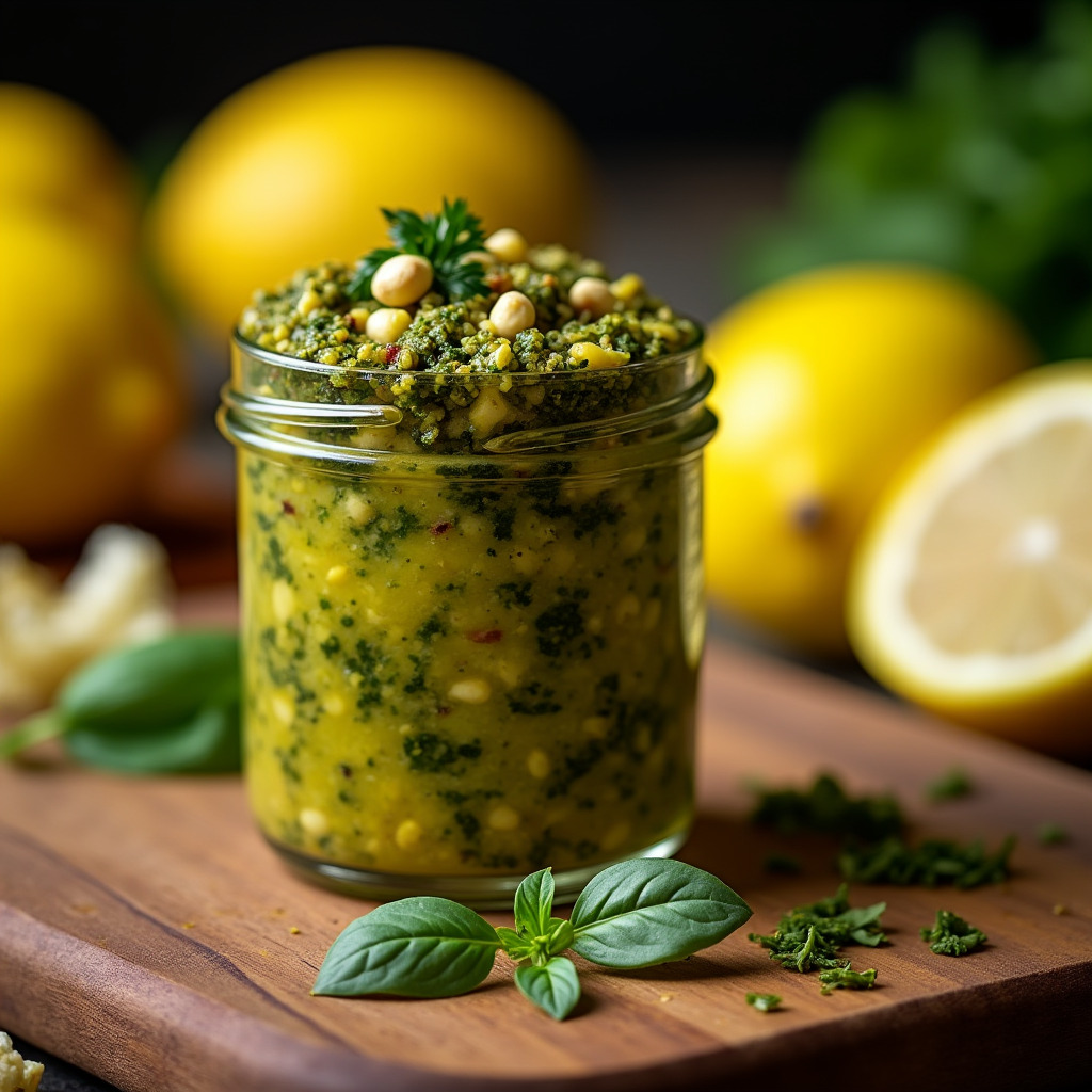 Basilikum Zitronen Pesto