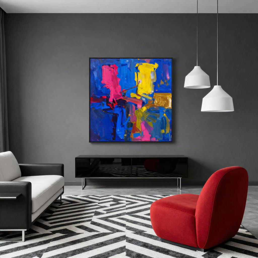 Bold Accents with Monochromatic Base — Living Room Inspiration Ideas for a Fresh Seasonal Update