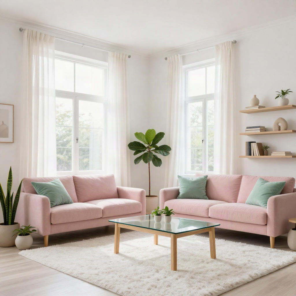 Bright White and Soft Pastels — Living Room Decor Ideas for a Light and Airy Look
