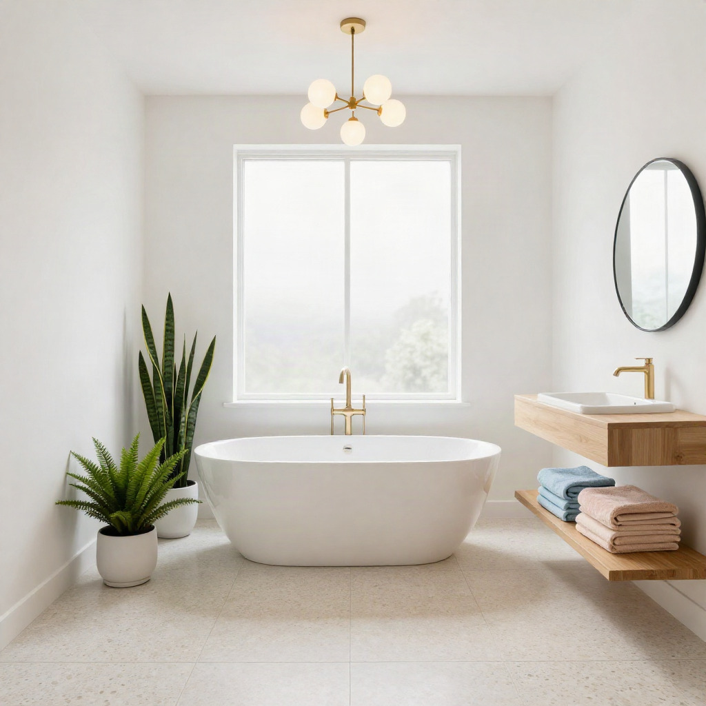 Bright White Walls with Natural Light — Bathroom Ideas for a Light and Airy Look