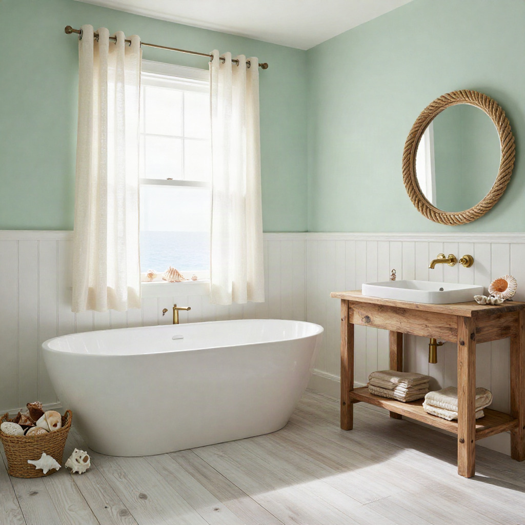 Coastal-Inspired Decor with Light Colors — Bathroom Ideas for a Light and Airy Look