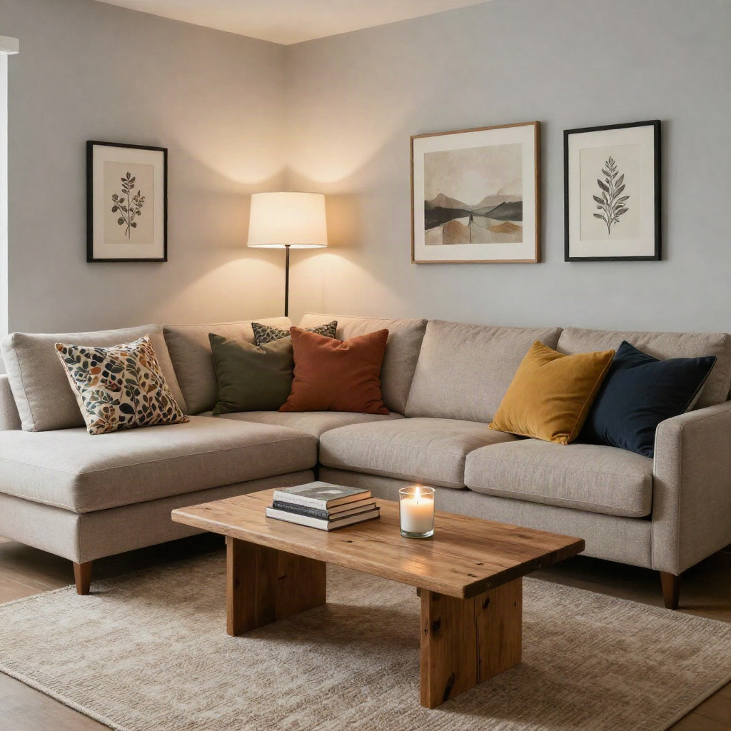 Corner Sofa with Soft Lighting — Living Room Ideas for Creating a Cozy Reading Corner