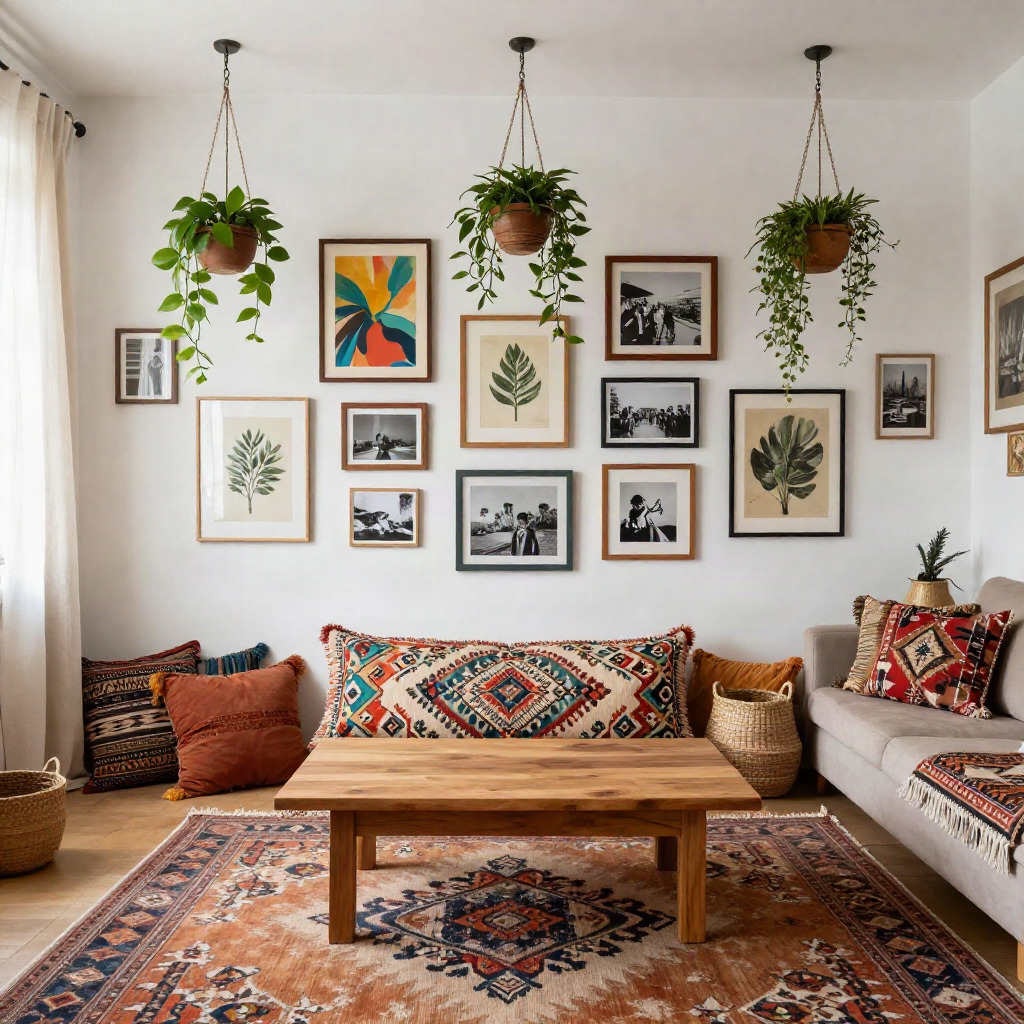 Eclectic Bohemian Vibes — Living Room Decor Ideas for a Light and Airy Look