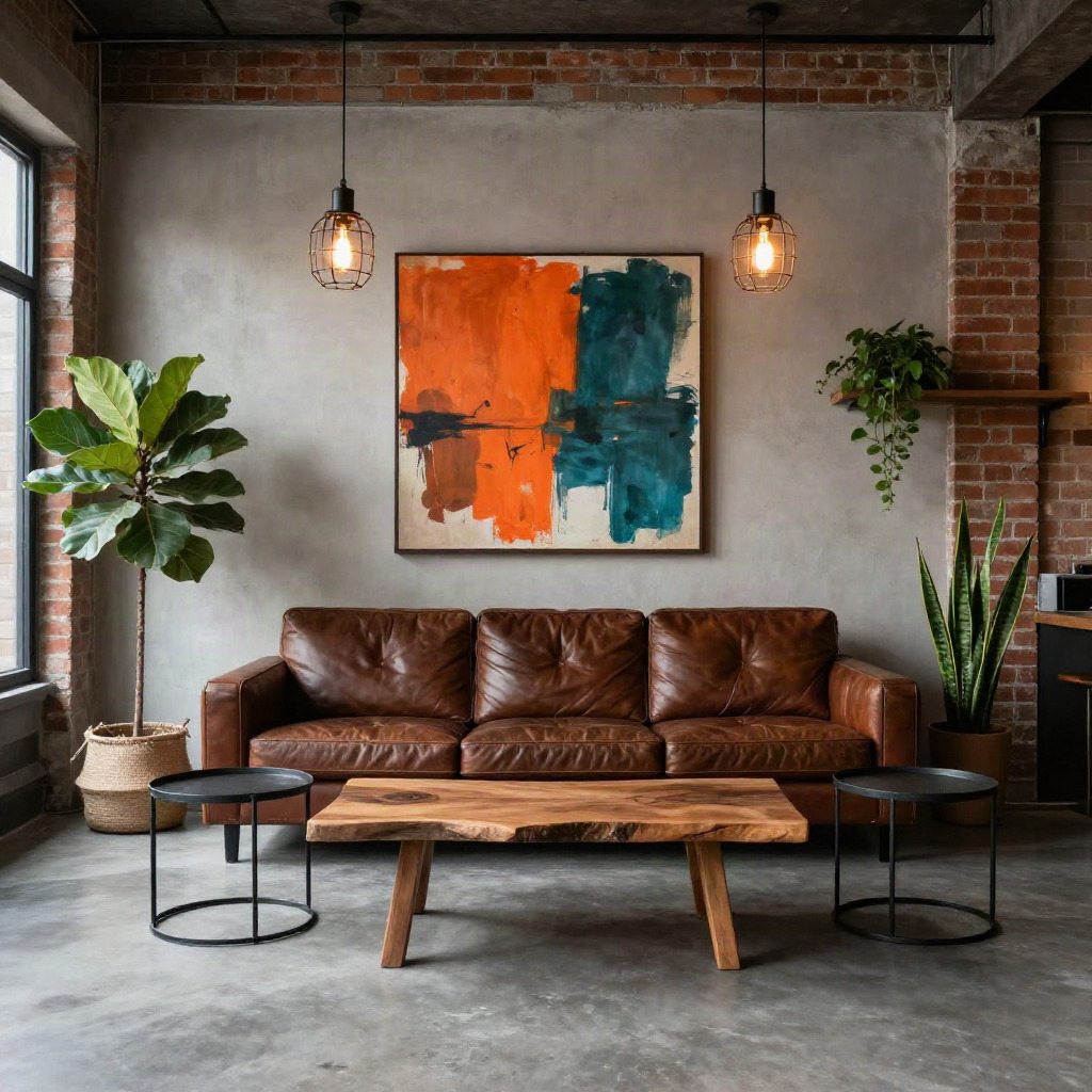 Industrial Style with Warm Accents — Beautiful Living Room Ideas to Inspire Your Next Refresh