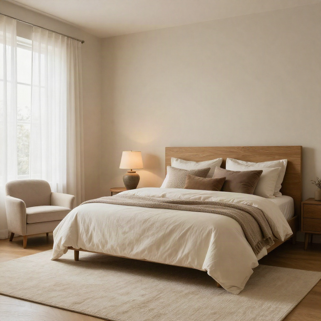 Layered Textures in Warm Neutrals — Bedroom Ideas for a Warm Neutral Color Palette