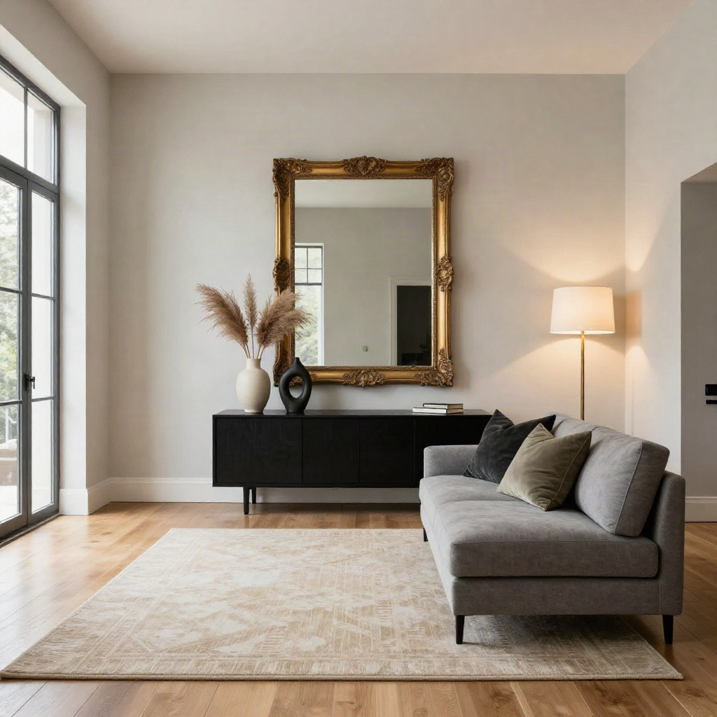Mirrored Accents for Light and Space — Living Room Wall Decor Ideas for a More Finished Look