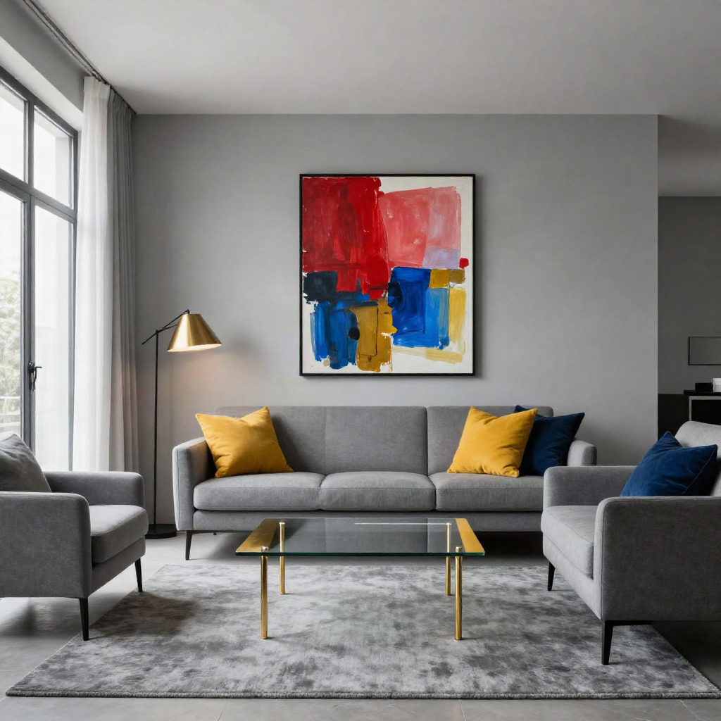 Monochromatic Scheme with Bold Accents — Neutral Living Room Ideas That Feel Anything but Boring