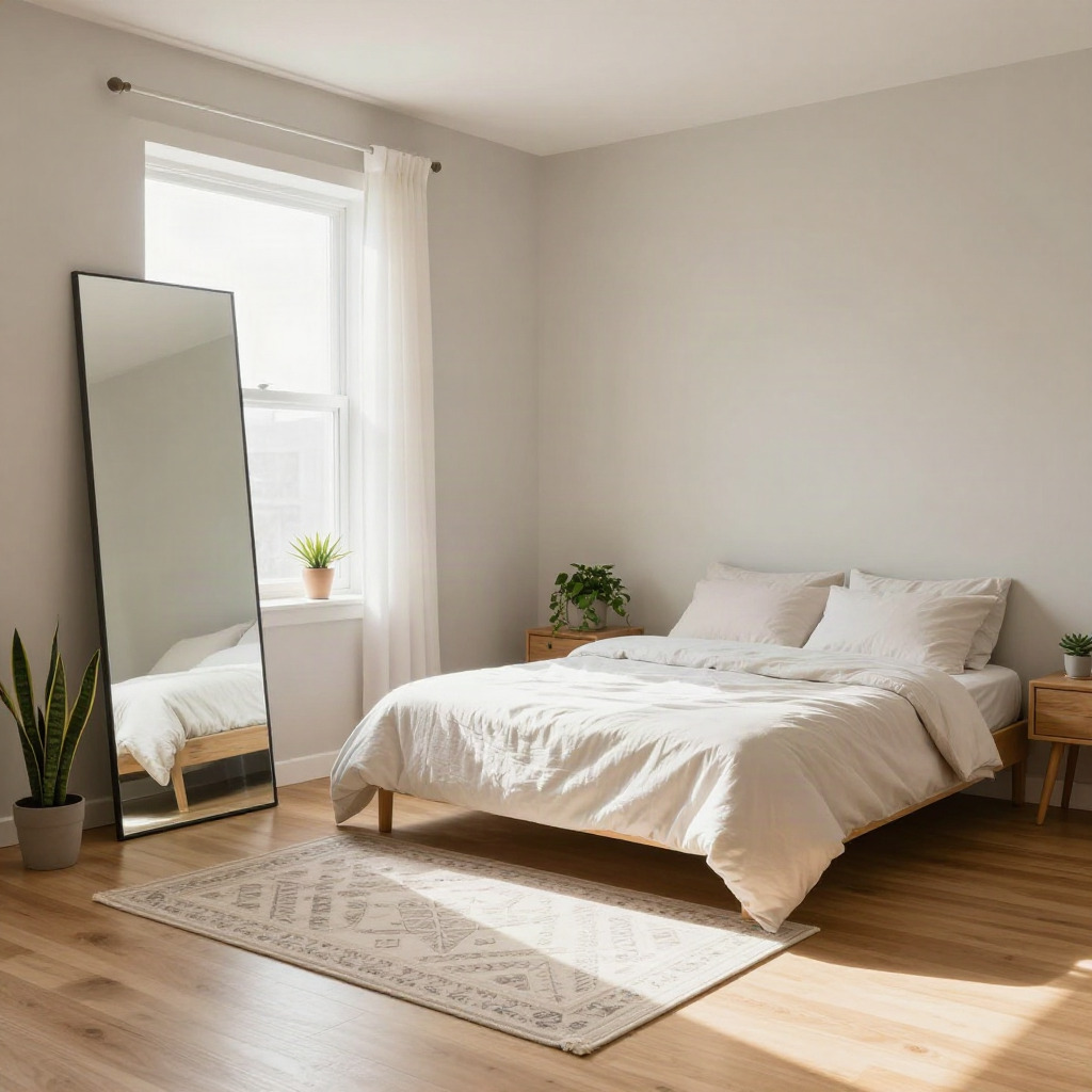 Use Mirrors to Enhance Light and Space — Bedroom Decorating Ideas for a Small Apartment