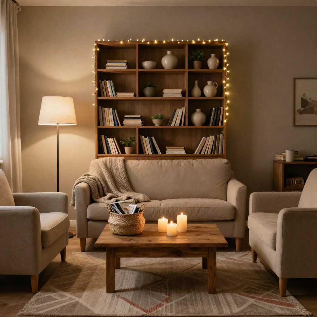 Warm Lighting for a Relaxing Ambiance — Cozy Living Room Ideas for a More Relaxed Space
